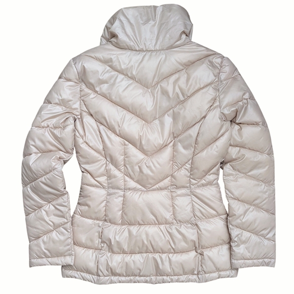 Kenneth Cole NWOT XS Puffer Jacket Quilted Champagne Beige Fall Winter Warm - Picture 3 of 6